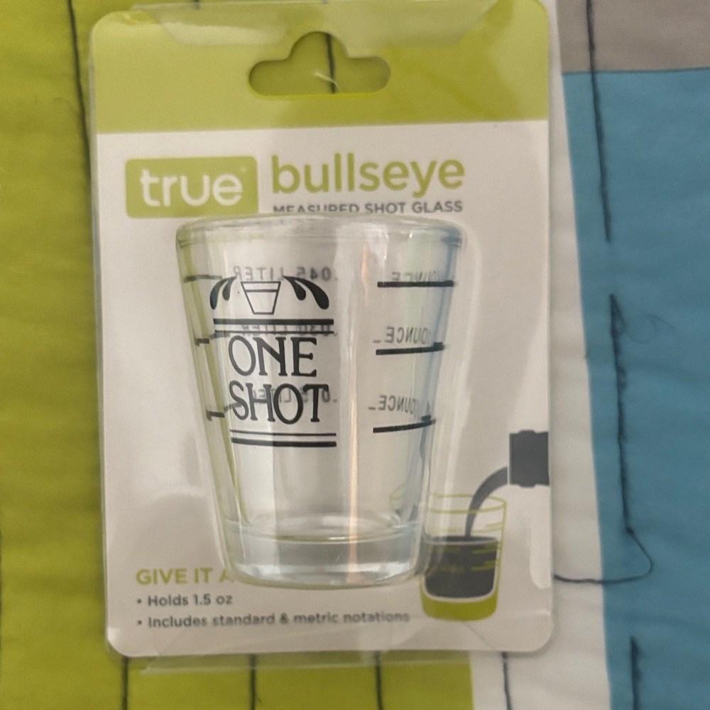 Bullseye One Shot Glass - Clear